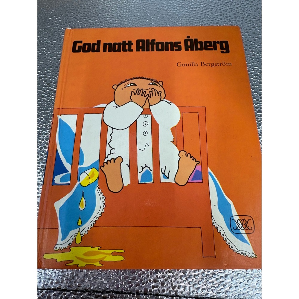 God natt Alfons Aberg Swedish Childrens Book Gunilla Bergstrom Hardcover Vintage